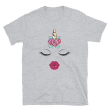 Load image into Gallery viewer, Unicorn Glam- Lashes and Lips- Adult Size Unisex T-shirt