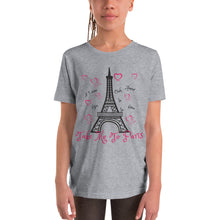 Load image into Gallery viewer, Take Me To Paris Eiffel Tower  Grey Youth T-shirt