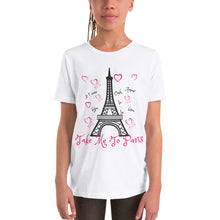 Load image into Gallery viewer, Take Me To Paris Eiffel Tower Youth T-shirt