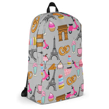 Load image into Gallery viewer, Paris Love Graphic Stamped Backpack