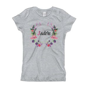 J'adore Floral Slim Fit Girl's T-Shirt