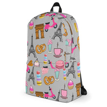 Load image into Gallery viewer, Paris Love Graphic Stamped Backpack