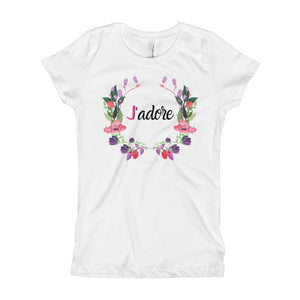 J'adore Floral Slim Fit Girl's T-Shirt