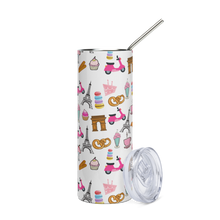 Load image into Gallery viewer, Paris Graphic Printed Stainless steel tumbler