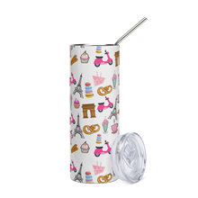 Load image into Gallery viewer, Paris Graphic Printed Stainless steel tumbler